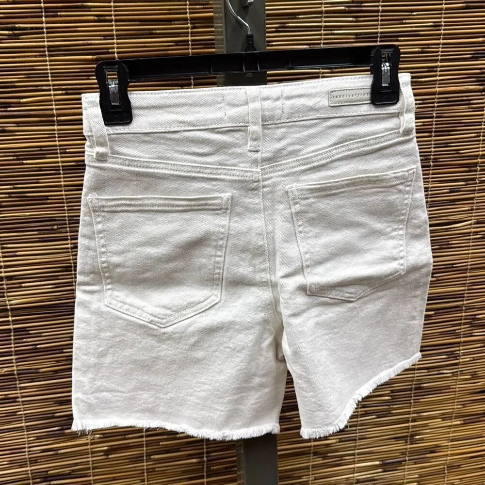 Sanctuary Denim Womens Sidewalk Denim Frayed Hem Denim Shorts Size 24